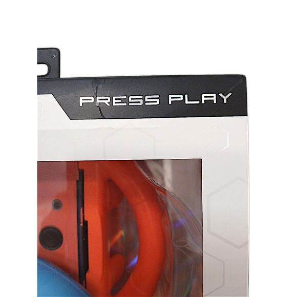 2 Pack Steering Wheel for Nintendo Switch Joy-Con Blue & Red Press Play Comfort - Picture 6 of 11